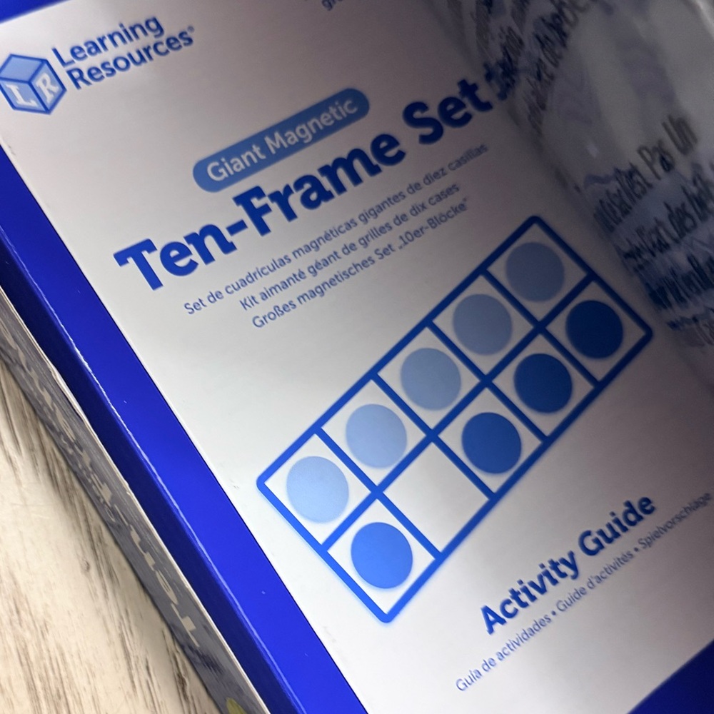 Learning Resources Magnetic Ten-Frame Set - Blue and Green - Picture 5 of 9